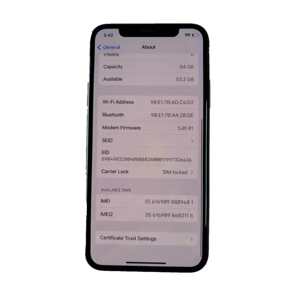 Apple iPhone XS - 64 GB - Space Gray (AT&T)